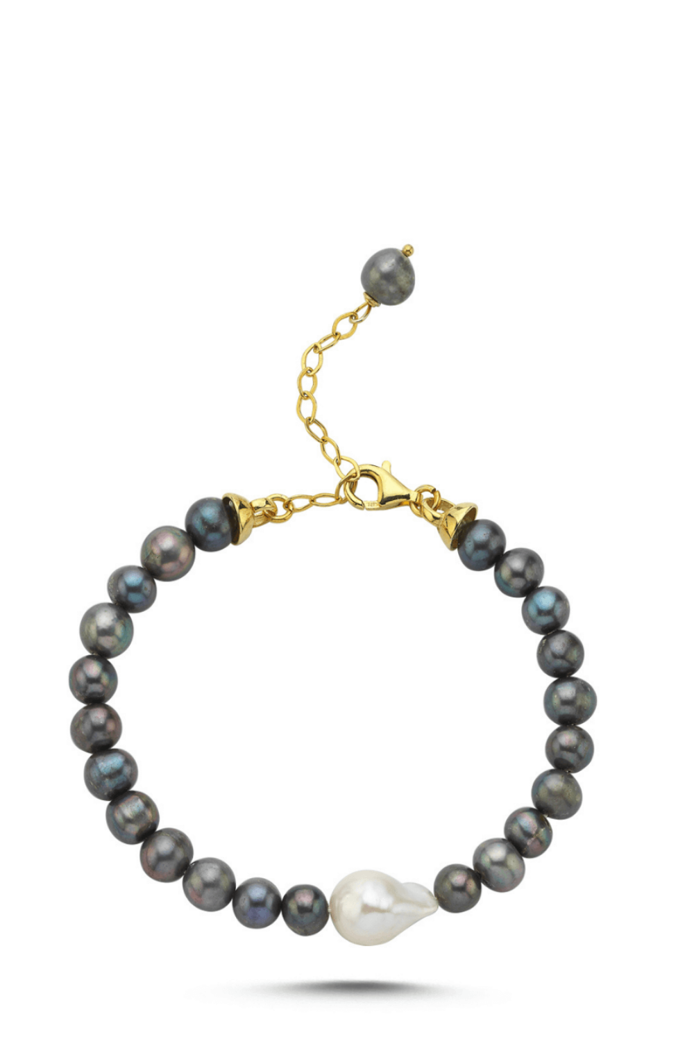 Linya Jewellery-Vola Siyah İnci Bileklik-Bileklik-1-roqelvaxirum.shop