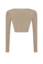 Liquide-SORUNLU - Yang Top - Krem Rengi-Crop Top-2-roqelvaxirum.shop