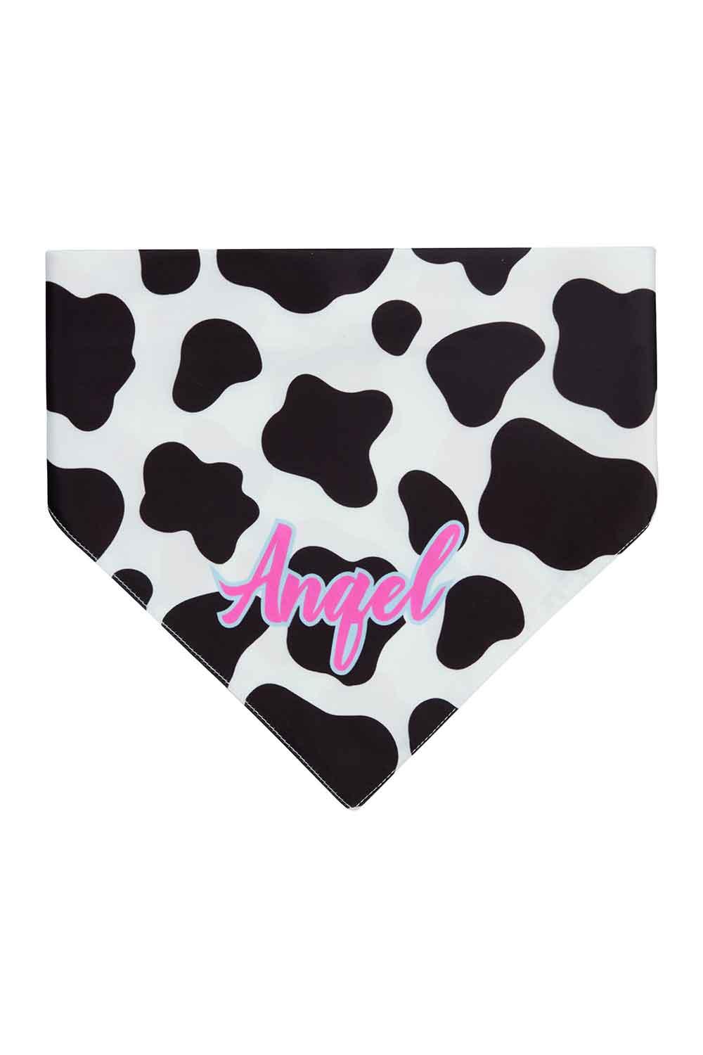Little Monsters-Cow Print Angel Bandana-Köpek-2-roqelvaxirum.shop