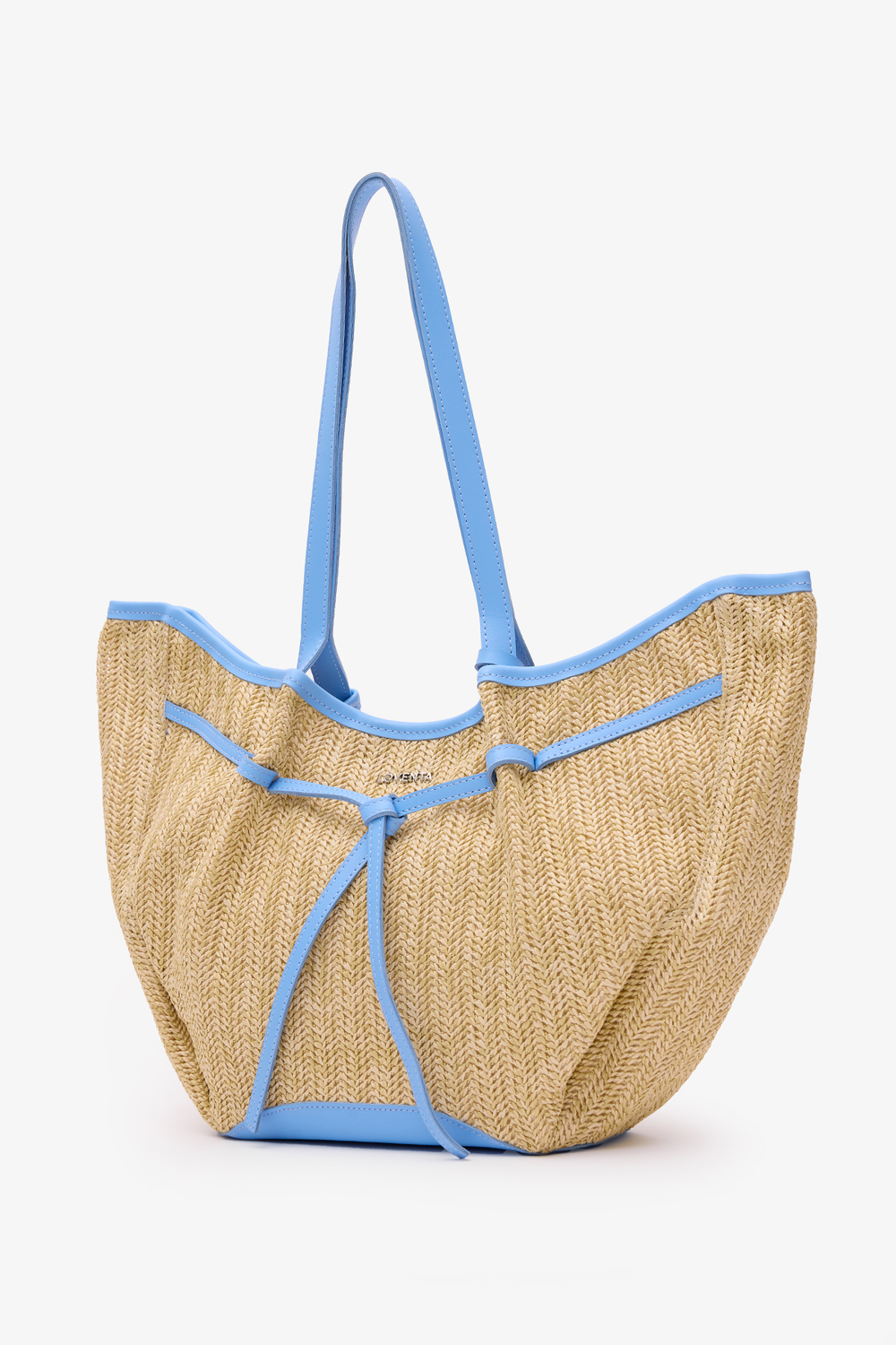 Loventa-Large Tote Bag Hasır & Mavi Niesha Allure Mer-Omuz Çantası-2-roqelvaxirum.shop