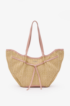 Loventa-Large Tote Bag Hasır & Pembe Niesha Allure Mer-Omuz Çantası-1-roqelvaxirum.shop
