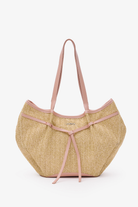 Loventa-Large Tote Bag Hasır & Pembe Niesha Allure Mer-Omuz Çantası-3-roqelvaxirum.shop