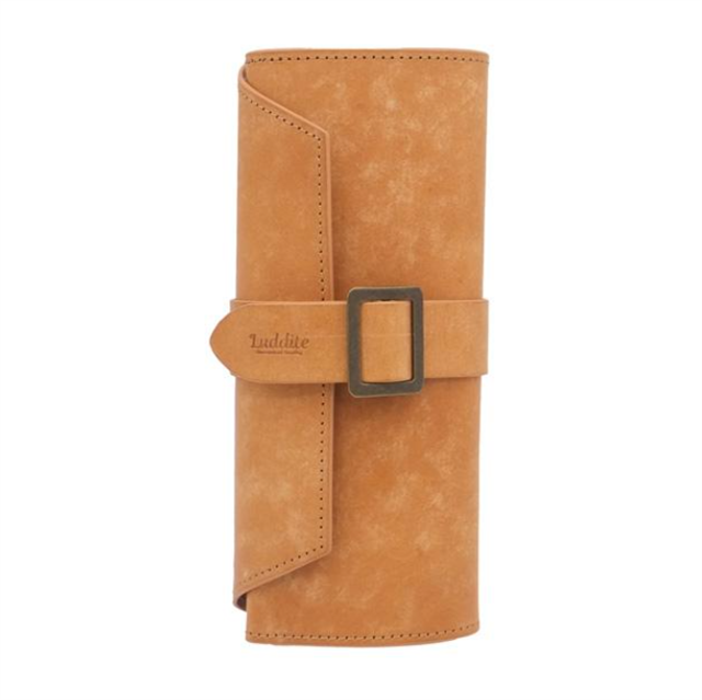 Luddite-Luddite Limited Edition Hand Made Maya Derisi Rulo Kalemlik Camel-Kalem Çantası-2-roqelvaxirum.shop