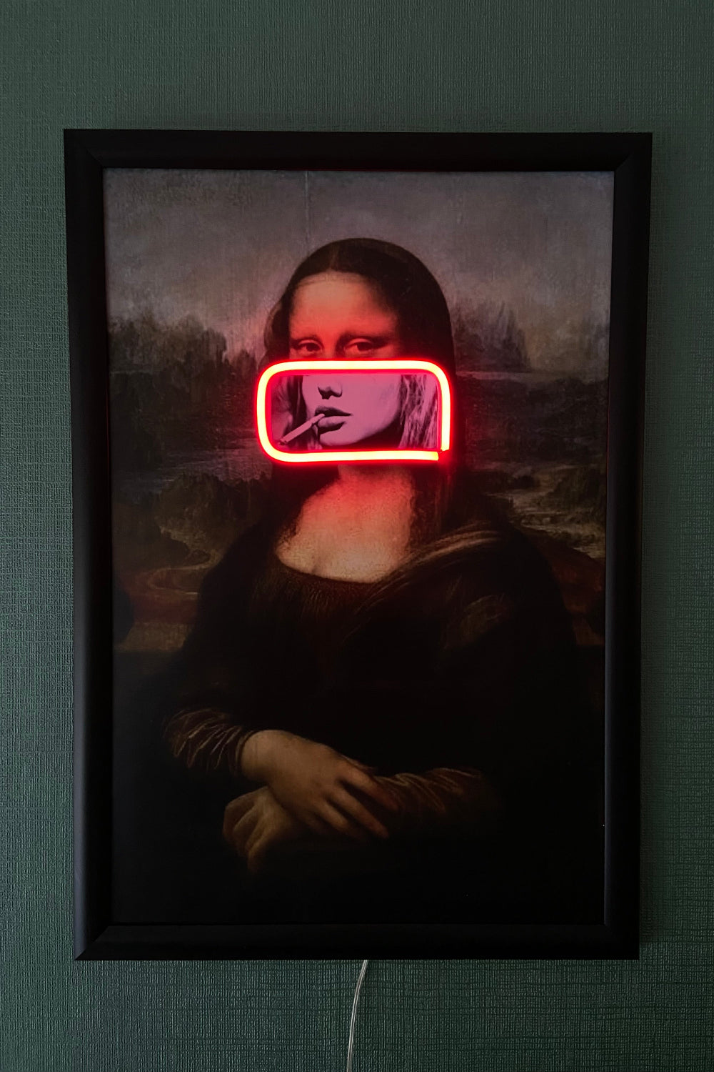 Lujolab.-İkonik Sanat: Mona Lisa Neon Duvar Posteri-Tablo-1-roqelvaxirum.shop