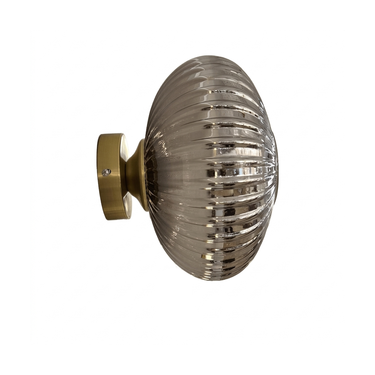 Lumiana-Halo Füme Camlı Duvar Apliği, 25 Cm-Aplik-5-roqelvaxirum.shop