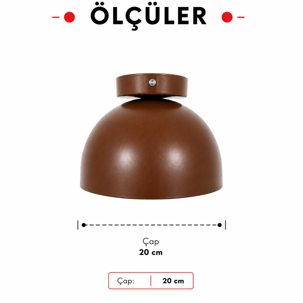 Lumiana-Maui Medium Plafonyer – Kahverengi-Avize-4-roqelvaxirum.shop