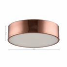 Lumiana-Mels Led Plafonyer, Bakır - 30 Cm-Avize-4-roqelvaxirum.shop