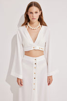 Luna Capsula-Monaco Keten Crop Etek Takım-Alt - Üst Takım-1-roqelvaxirum.shop