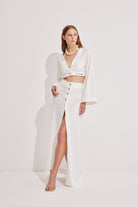 Luna Capsula-Monaco Keten Crop Etek Takım-Alt - Üst Takım-2-roqelvaxirum.shop