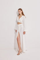 Luna Capsula-Monaco Keten Crop Etek Takım-Alt - Üst Takım-3-roqelvaxirum.shop