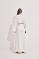 Luna Capsula-Monaco Keten Crop Etek Takım-Alt - Üst Takım-4-roqelvaxirum.shop
