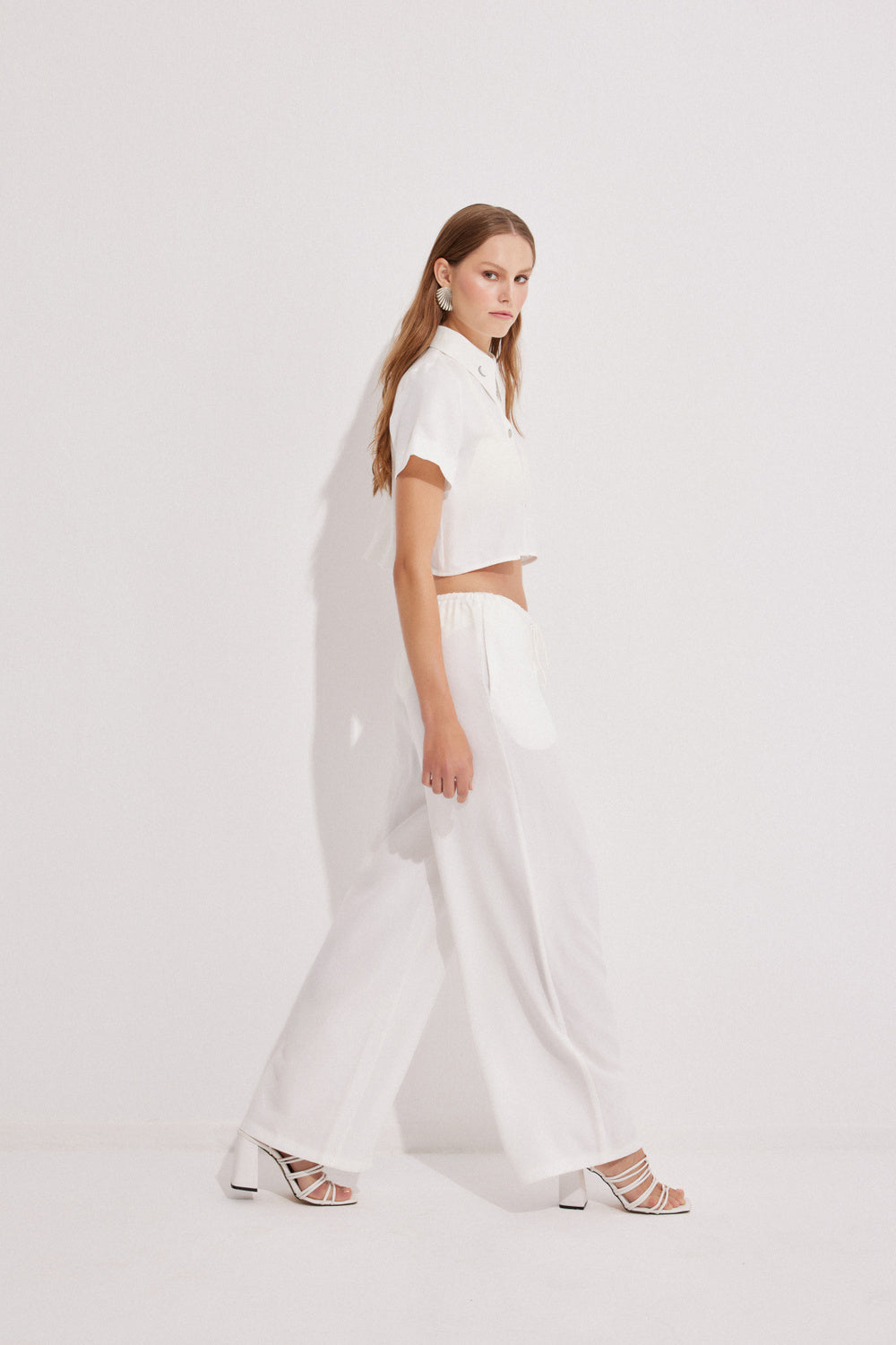 Luna Capsula-St Tropez Keten Gömlek Pantolon Takımı-Alt - Üst Takım-2-roqelvaxirum.shop
