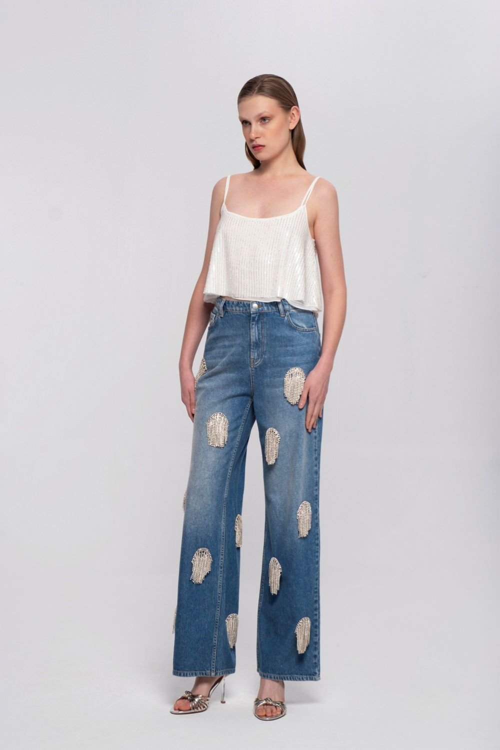 Luna Per Noctes-Disco Ball-Kot Pantolon-1-roqelvaxirum.shop