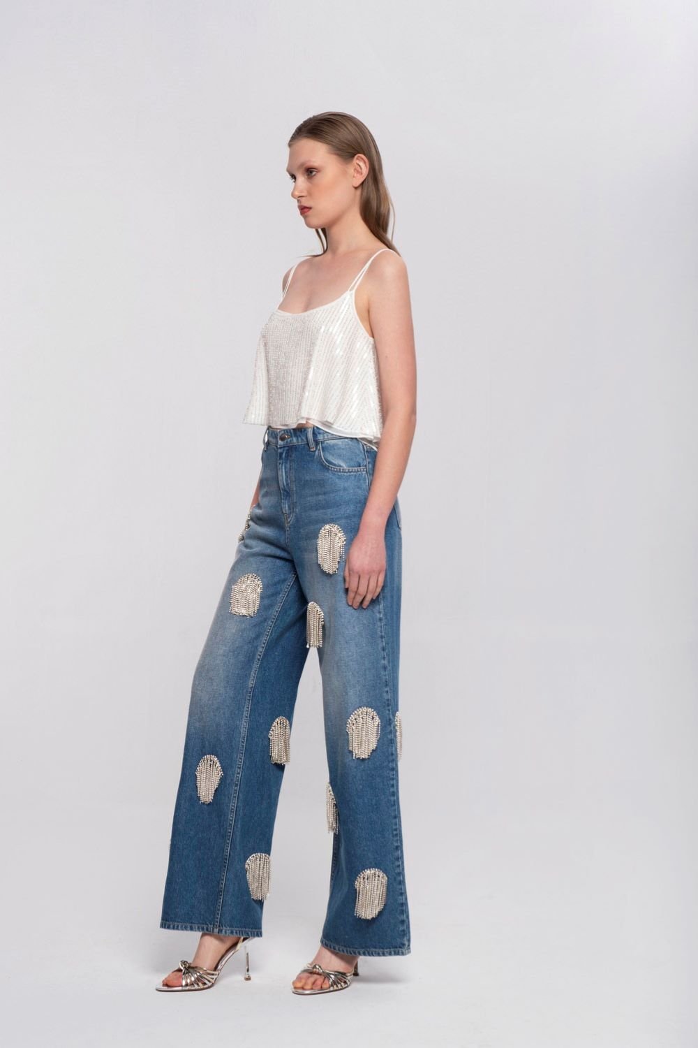 Luna Per Noctes-Disco Ball-Kot Pantolon-2-roqelvaxirum.shop