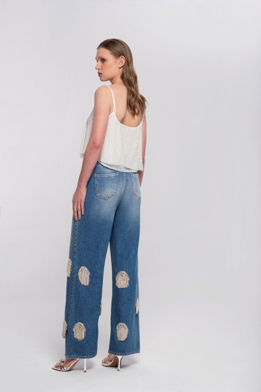 Luna Per Noctes-Disco Ball-Kot Pantolon-3-roqelvaxirum.shop