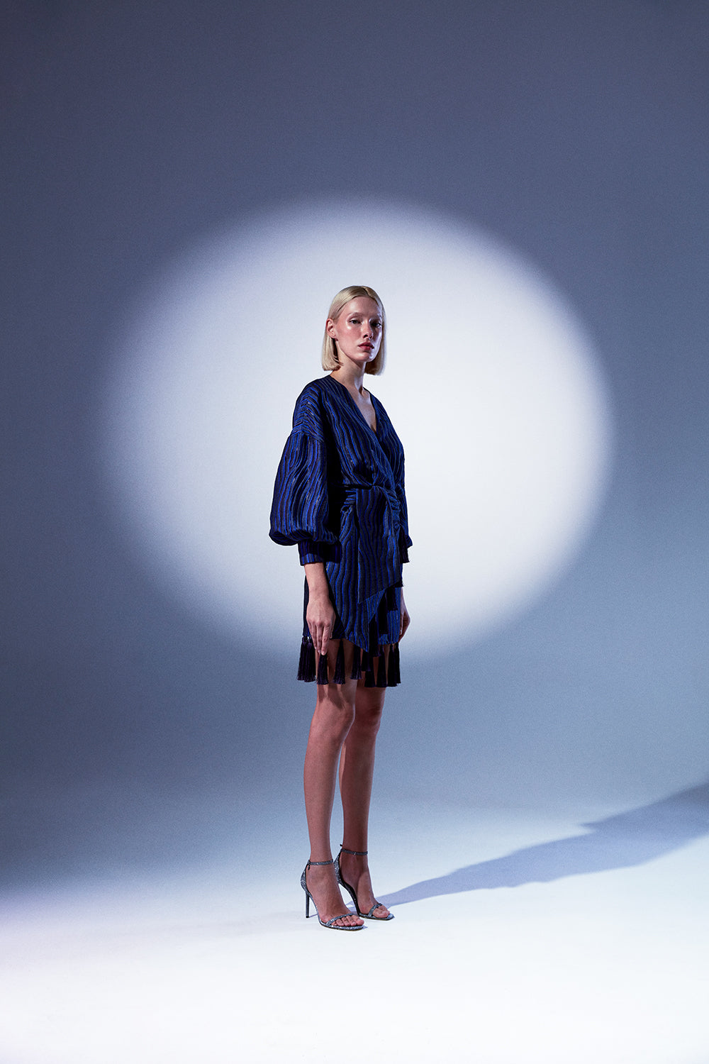 Lunaire Studio-Aster,Saks Brokar Püsküllü Elbise-Elbise-3-roqelvaxirum.shop
