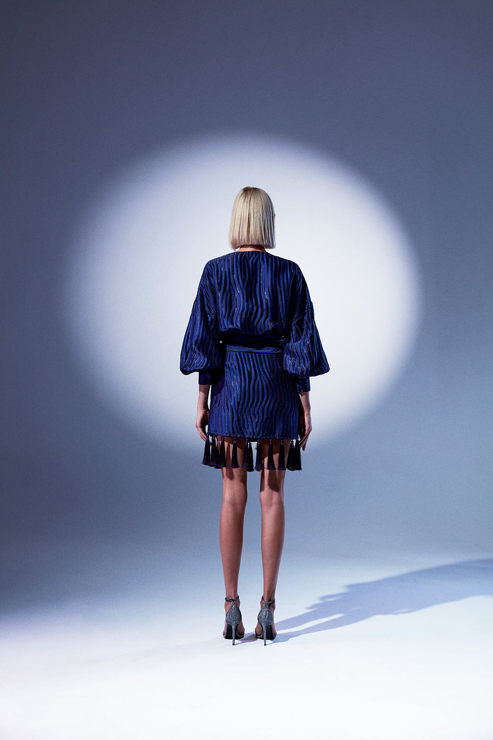 Lunaire Studio-Aster,Saks Brokar Püsküllü Elbise-Elbise-4-roqelvaxirum.shop