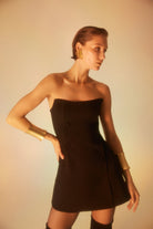 Lunaire Studio-Obsidian - Siyah Mini Elbise-Elbise-2-roqelvaxirum.shop