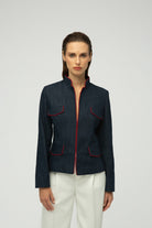 MAXIMUS-Rea Denim Görünümlü Esnek Ceket-Ceket-2-roqelvaxirum.shop