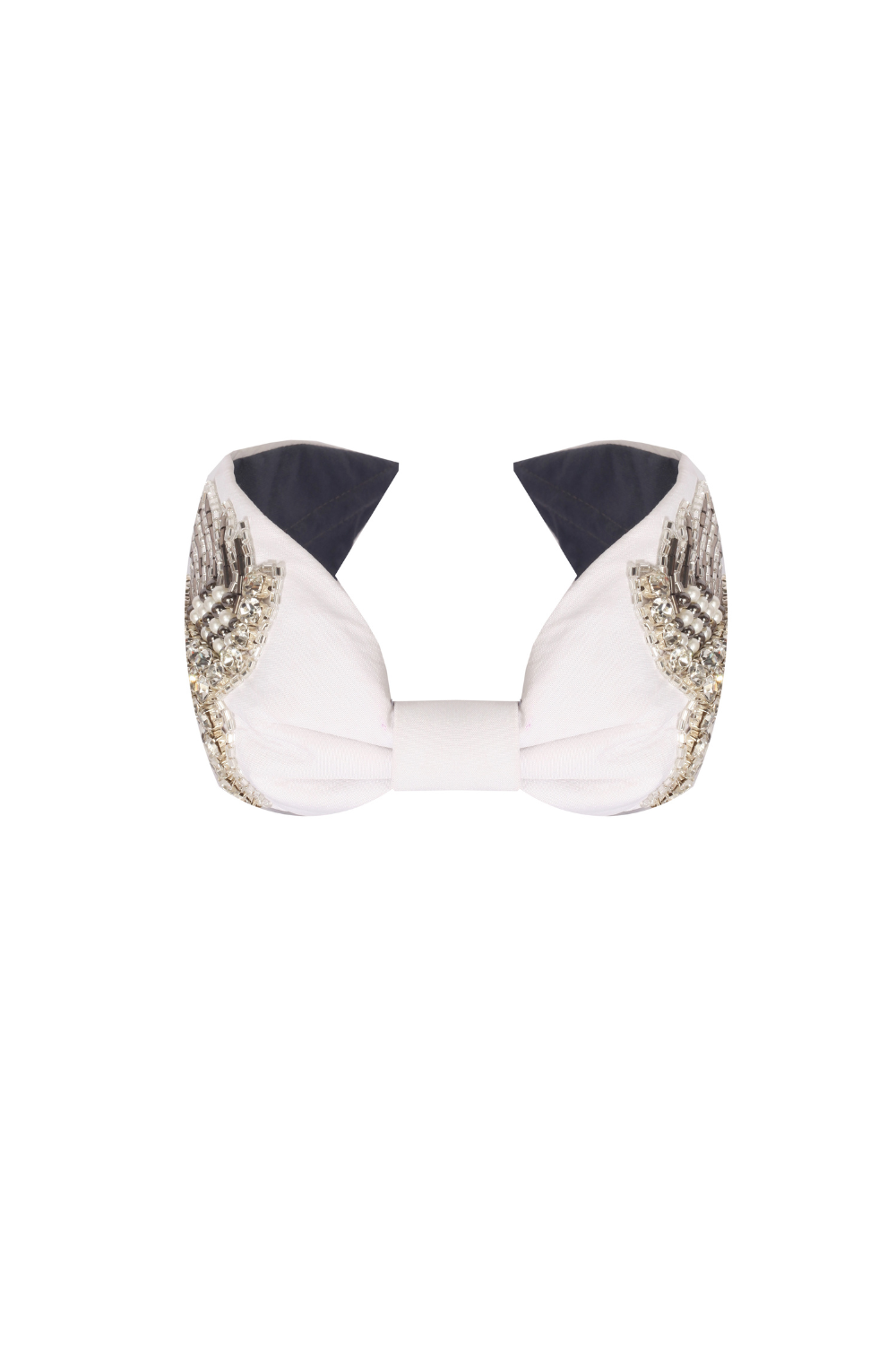 Maisha's-Angel İ̇pek Kumaş Üzerine Özel Tasarım İşlemeli Taç-Saç Aksesuarı-1-roqelvaxirum.shop
