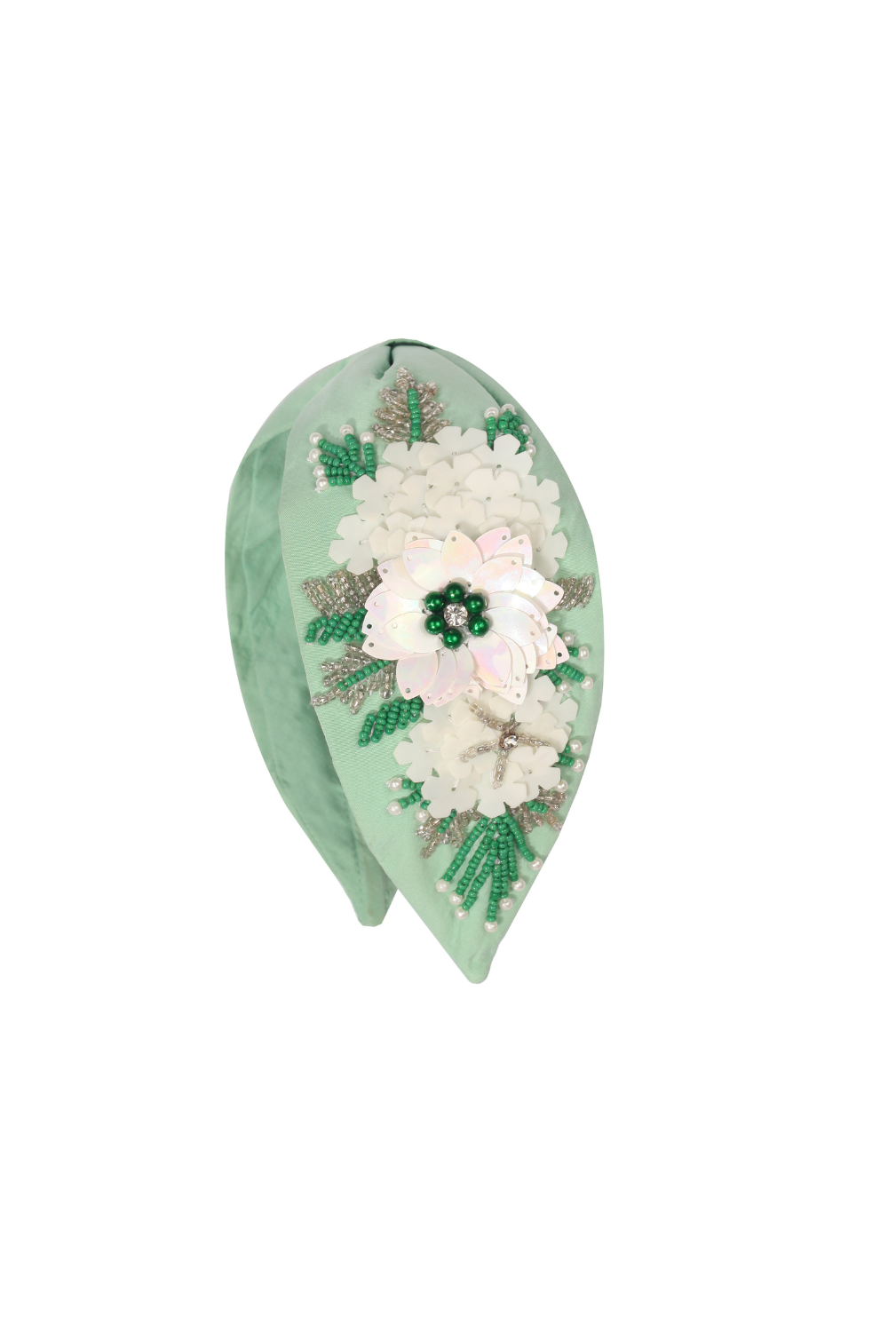Maisha's-Clara İpek Kumaş Üzerine Özel Tasarım İşlemeli Taç-Saç Aksesuarı-1-roqelvaxirum.shop