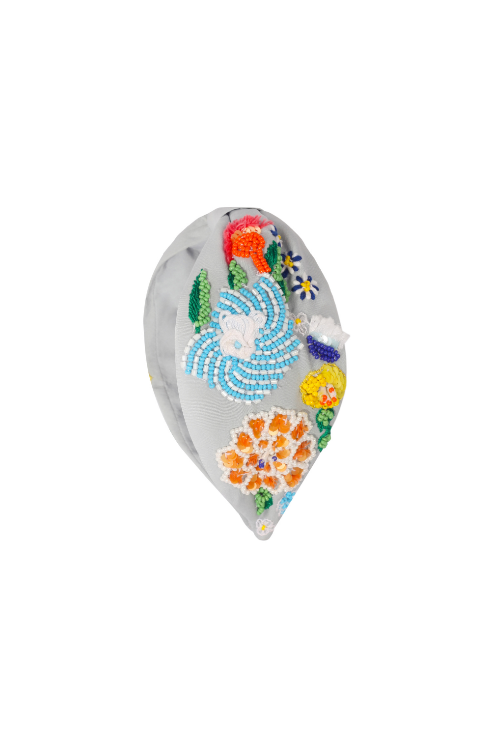 Maisha's-Daisy İpek Kumaş Üzerine Özel Tasarım İşlemeli Taç-Saç Aksesuarı-1-roqelvaxirum.shop