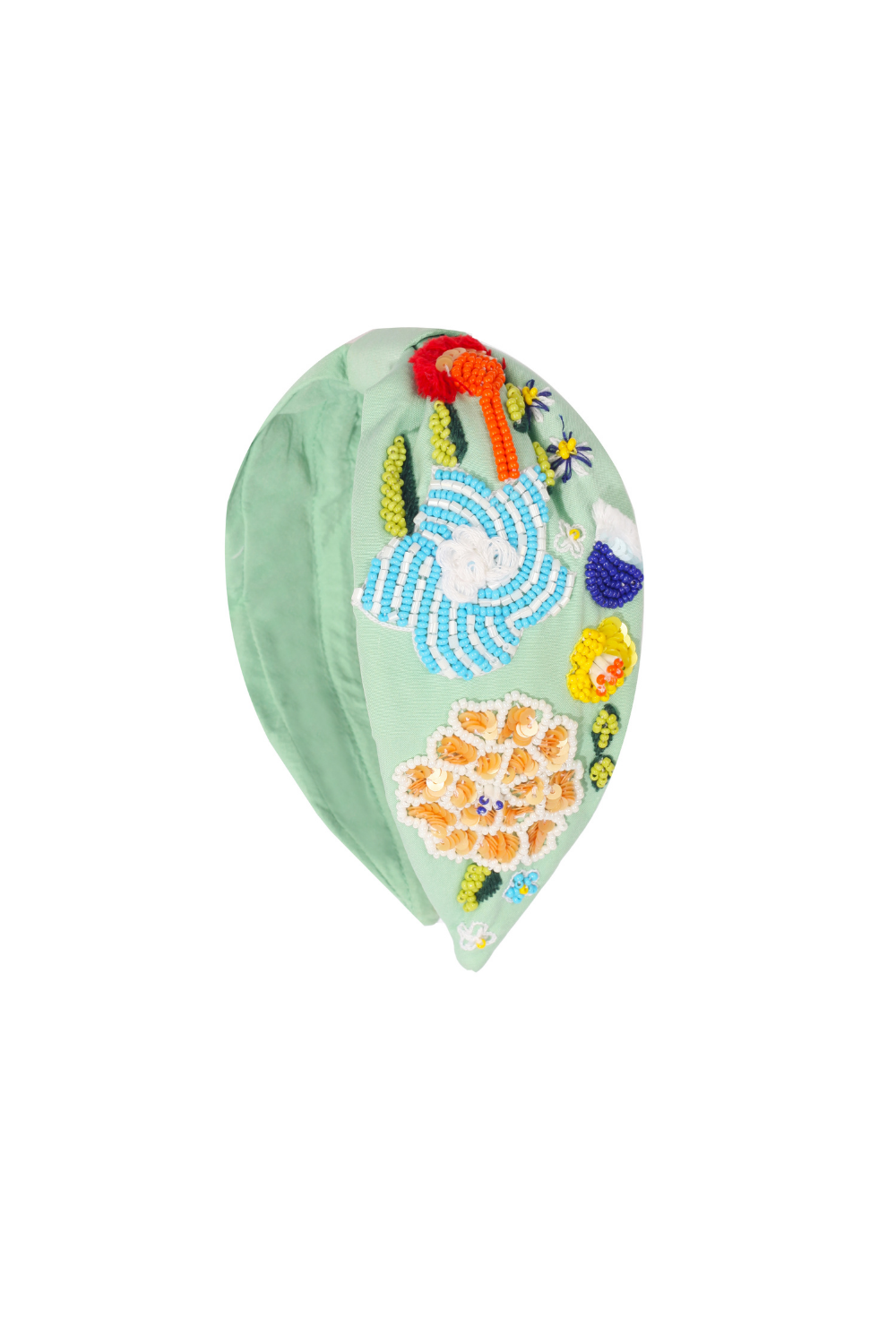 Maisha's-Daisy İpek Kumaş Üzerine Özel Tasarım İşlemeli Taç-Saç Aksesuarı-1-roqelvaxirum.shop