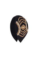 Maisha's-Jumeriah İpek Kumaş Üzerine Özel Tasarım İşlemeli Taç-Saç Aksesuarı-1-roqelvaxirum.shop