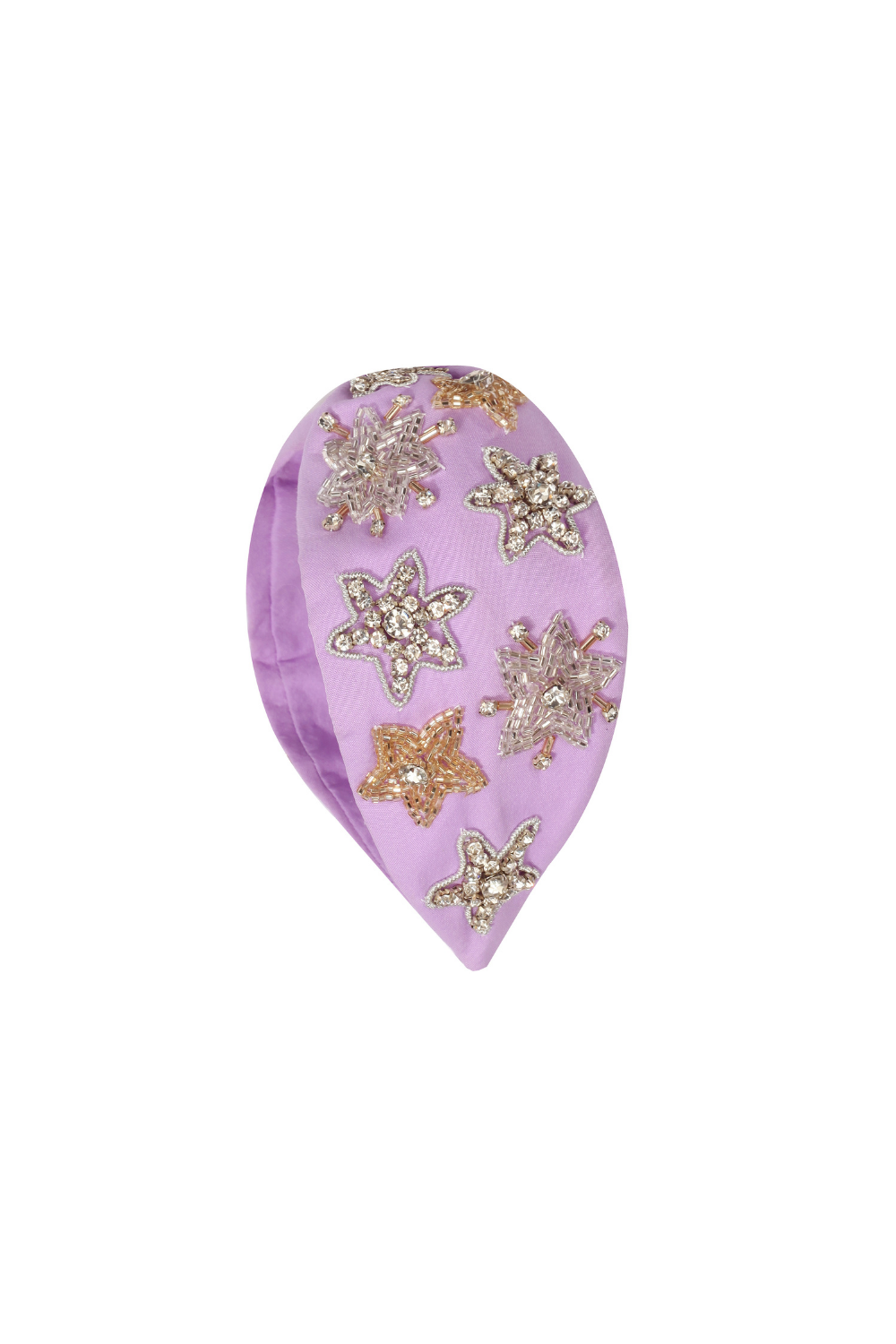 Maisha's-Stella İpek Kumaş Üzerine Özel Tasarım İşlemeli Taç-Saç Aksesuarı-1-roqelvaxirum.shop