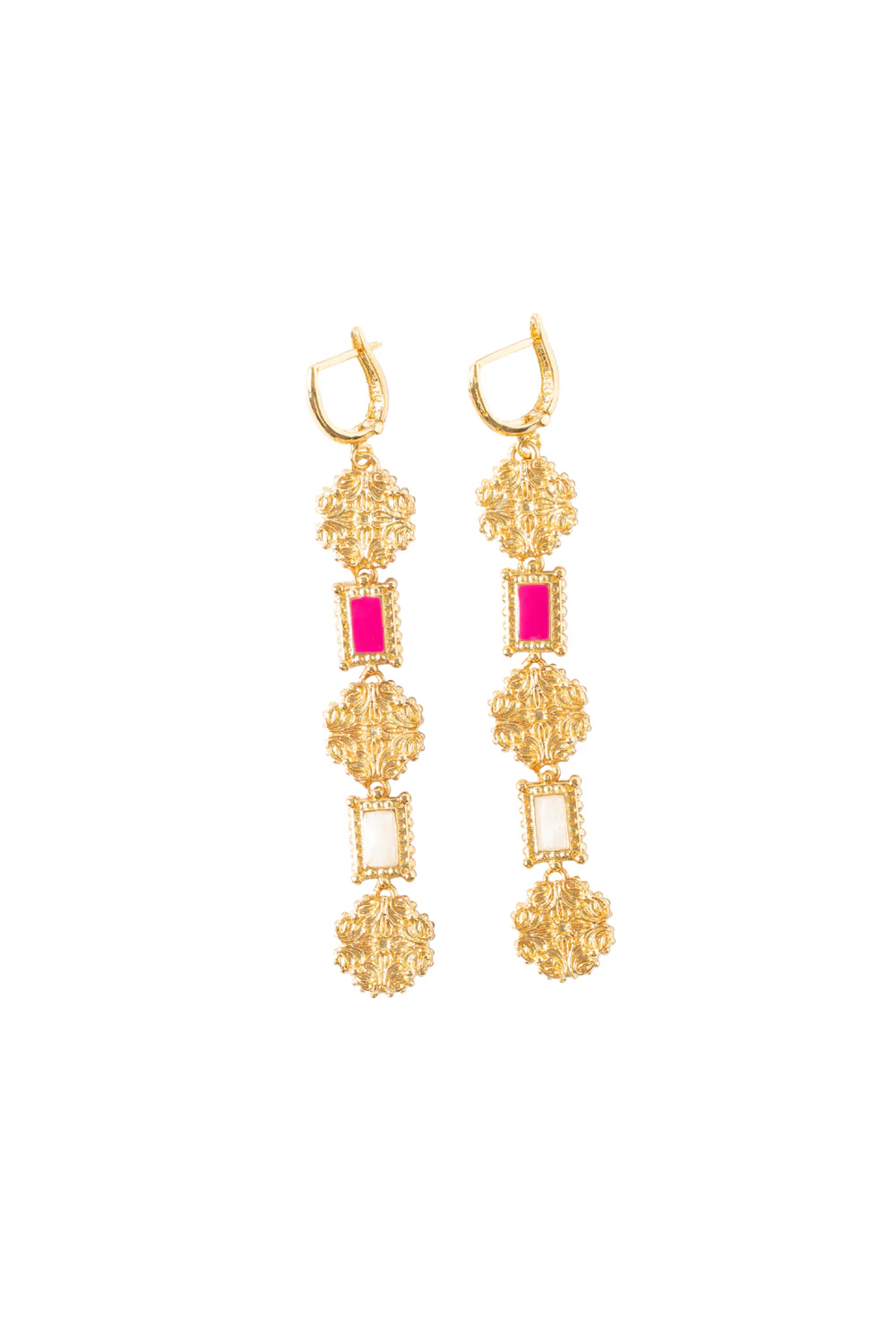 Maison Lygos-Galla Placidia Dikdörtgen Küpe-Küpe-1-roqelvaxirum.shop