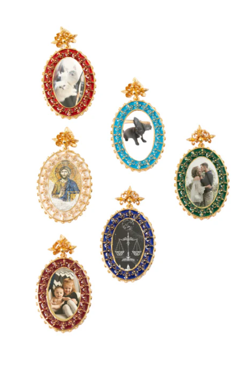 Maison Lygos-Sophia Oval Madalyon-Kolye-2-roqelvaxirum.shop
