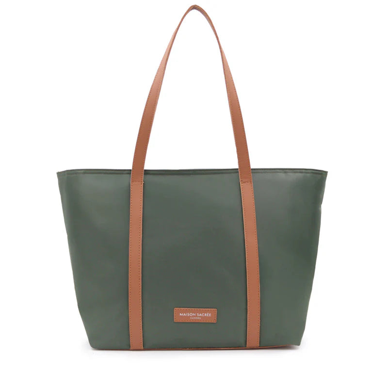 Maison Sacrée-Croisette Khaki Shoulder Bag-El Çantası-1-roqelvaxirum.shop