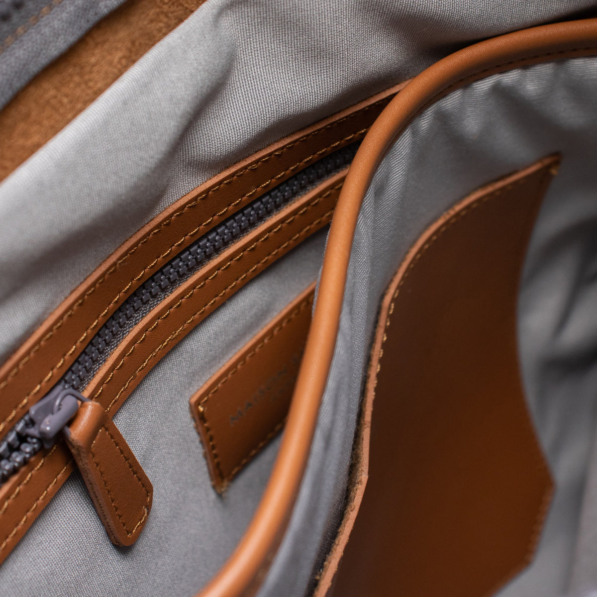 Maison Sacrée-Ferrat Beige 13'' Backpack-Sırt Çantası-6-roqelvaxirum.shop