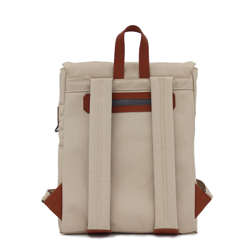 Maison Sacrée-Ferrat Beige 15'' Backpack-Sırt Çantası-3-roqelvaxirum.shop