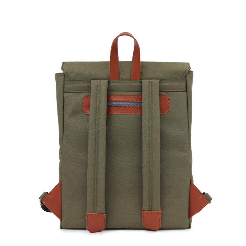 Maison Sacrée-Ferrat Khaki 15'' Backpack-Sırt Çantası-3-roqelvaxirum.shop