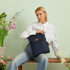 Maison Sacrée-Ferrat Navy Blue 13'' Backpack-Sırt Çantası-7-roqelvaxirum.shop