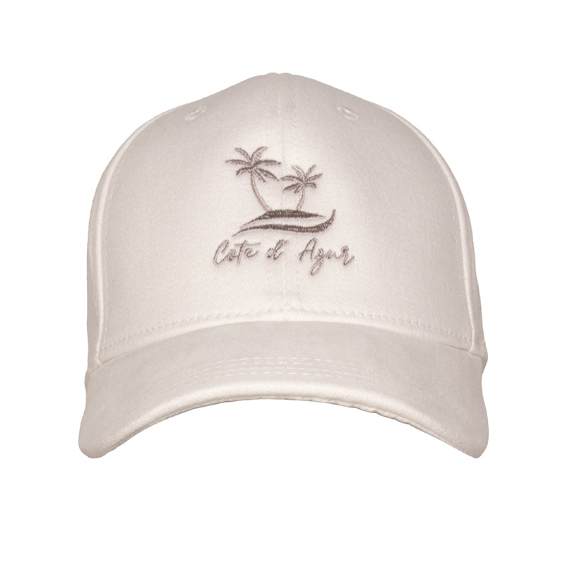 Maison Sacrée-Les Palmiers White Cap-Şapka-1-roqelvaxirum.shop