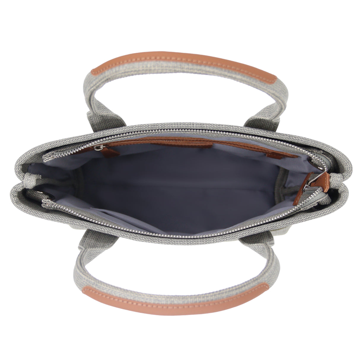 Maison Sacrée-Miramar Grey Mini Shoulder Bag-Omuz Çantası-3-roqelvaxirum.shop
