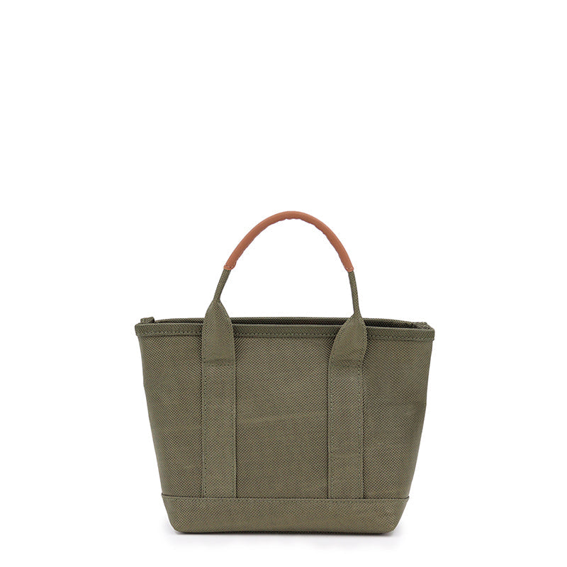 Maison Sacrée-Miramar Winter Khaki Extra Mini Shoulder Bag-Omuz Çantası-2-roqelvaxirum.shop