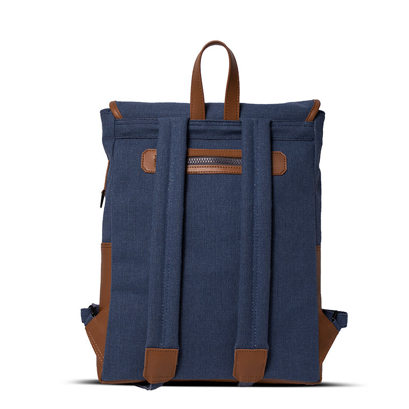 Maison Sacrée-Paloma Navy Blue 15'' Backpack-Sırt Çantası-3-roqelvaxirum.shop