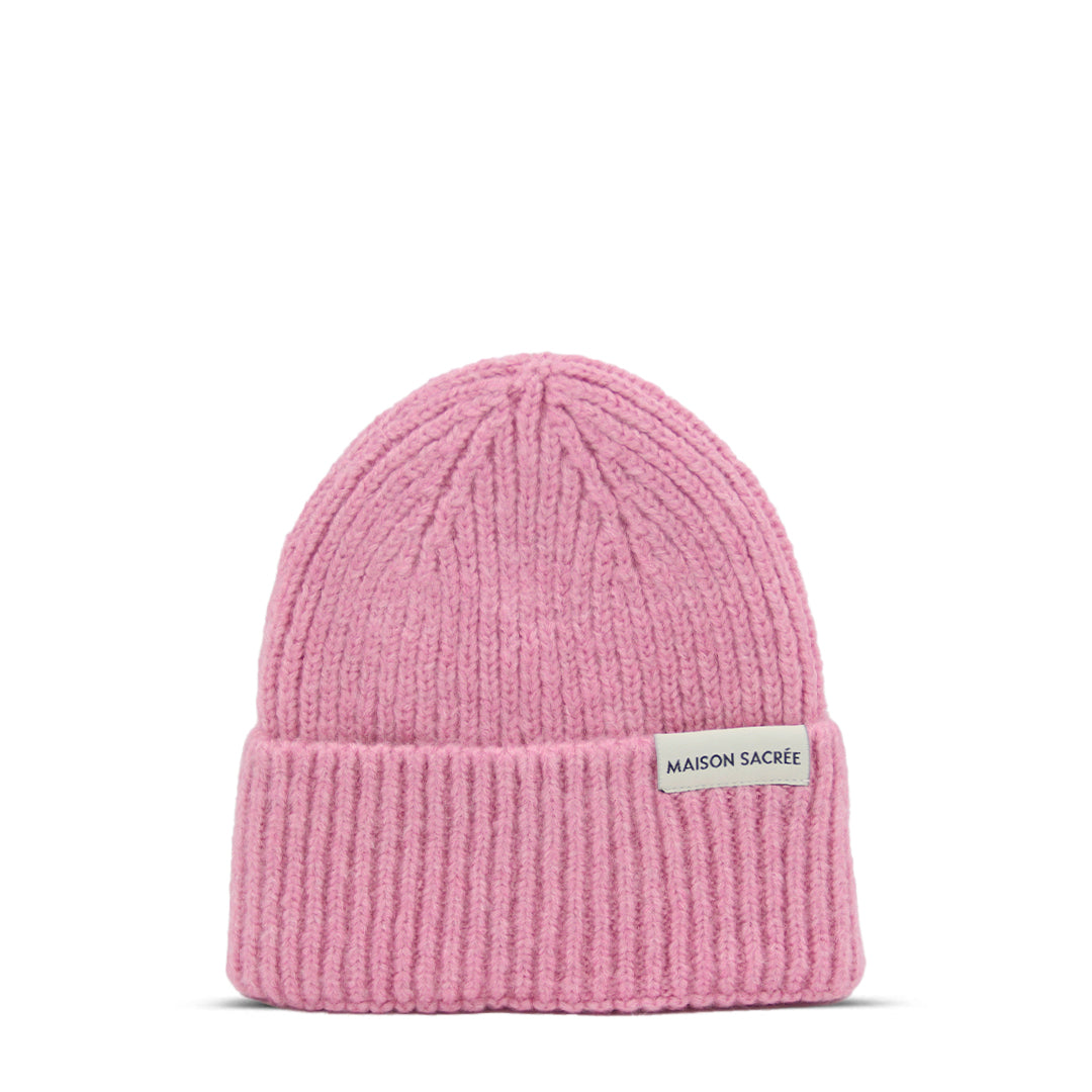 Maison Sacrée-Pink White Burgundy Beanie Three Pack-Bere-4-roqelvaxirum.shop