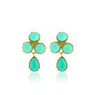 Maison Soula-Aqua Earrings Green-Earrings-1-roqelvaxirum.shop