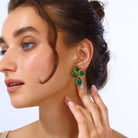 Maison Soula-Aqua Earrings Green-Earrings-2-roqelvaxirum.shop