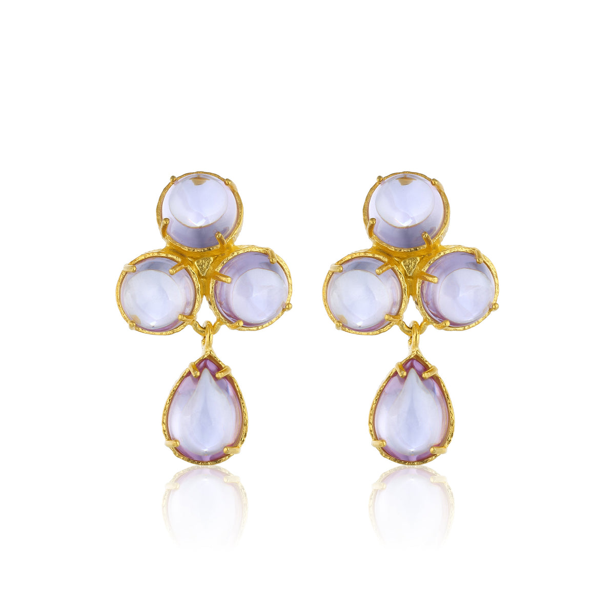 Maison Soula-Aqua Earrings Light Amethyst-Earrings-1-roqelvaxirum.shop