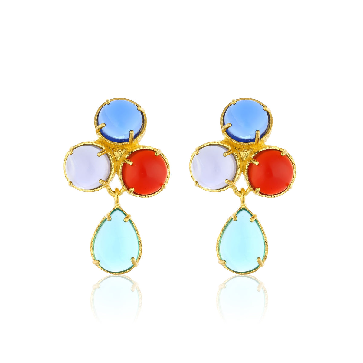 Maison Soula-Aqua Earrings Multicolor-Earrings-1-roqelvaxirum.shop