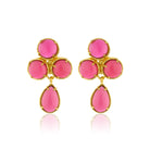Maison Soula-Aqua Earrings Ruby Pink-Earrings-1-roqelvaxirum.shop