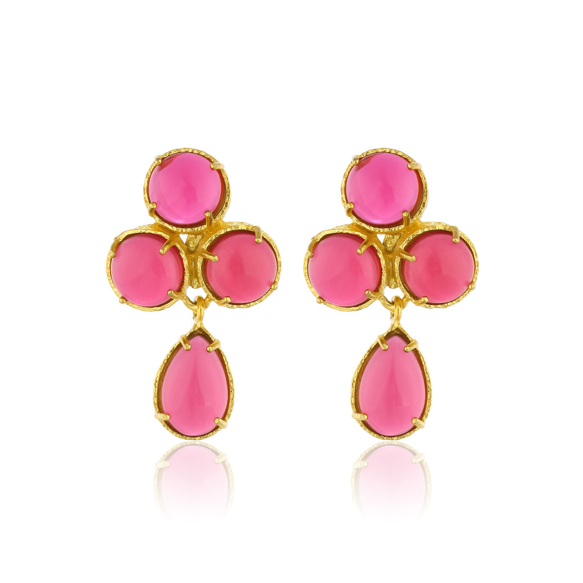 Maison Soula-Aqua Earrings Ruby Pink-Earrings-1-roqelvaxirum.shop