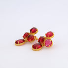 Maison Soula-Aqua Earrings Ruby Pink-Earrings-5-roqelvaxirum.shop
