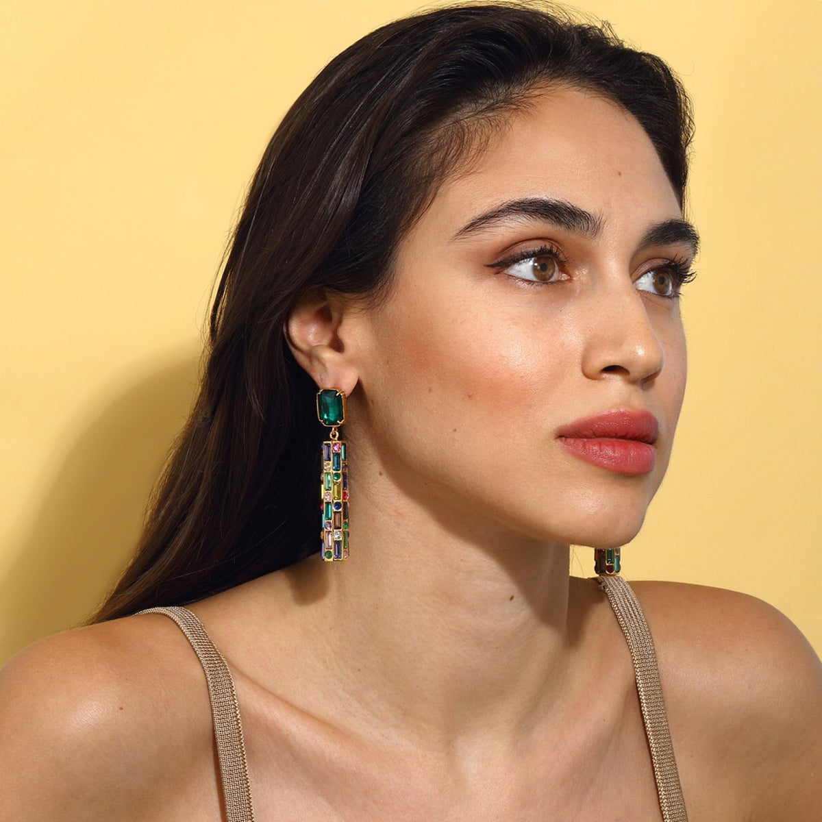 Maison Soula-Cher Drop Earrings Emerald Green-Earrings-2-roqelvaxirum.shop