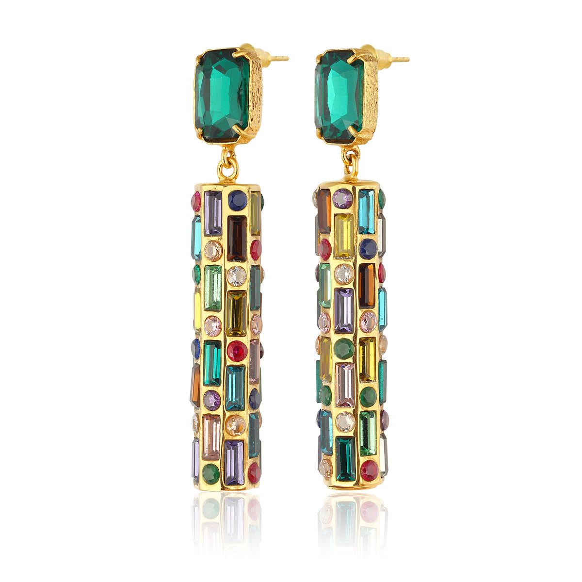 Maison Soula-Cher Drop Earrings Emerald Green-Earrings-3-roqelvaxirum.shop